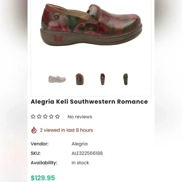 Alegria Keli
Southwestern
Romance Slip On Shoes - Picture 1 of 7